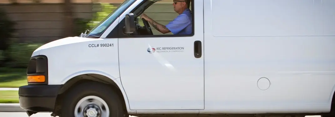 KIC Refrigeration service vehicle serving Eugene area